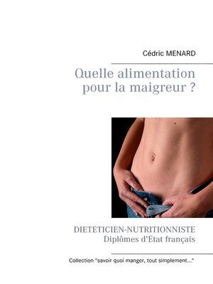 cover image of Quelle alimentation pour la maigreur ?